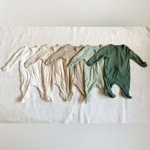 Old Navy Baby Sleep & Play 2-Way-Zip Footie One-Piece 5-Pack